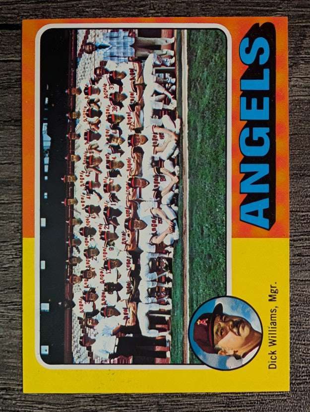 1975 Topps Mini #236 California Angels CL/Dick Williams MG (EXMT)
