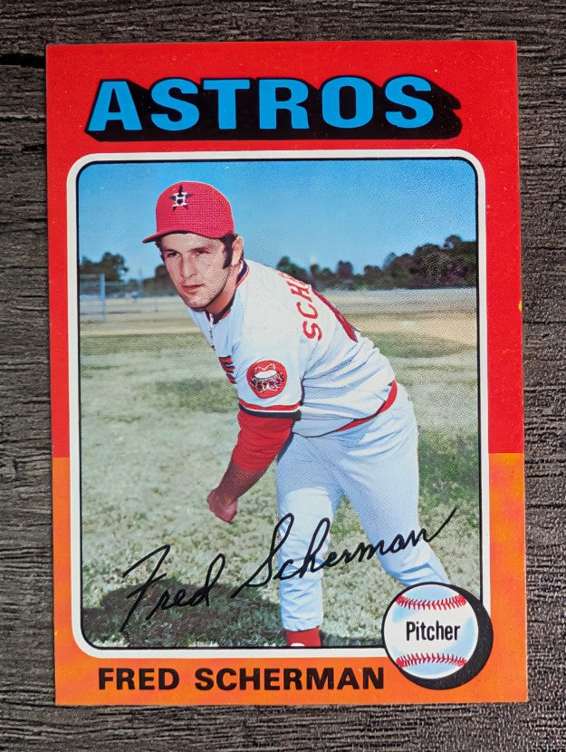 1975 Topps Mini #252 Fred Scherman (EXMT)
