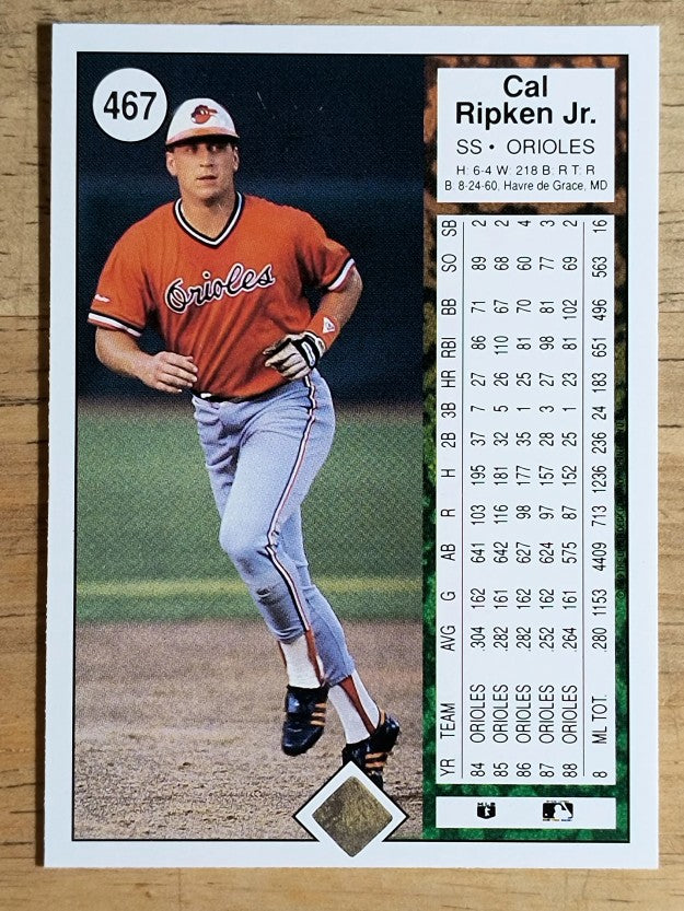 1989 Upper Deck #467 Cal Ripken