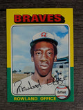 1975 Topps Mini #262 Rowland Office RC (EXMT)