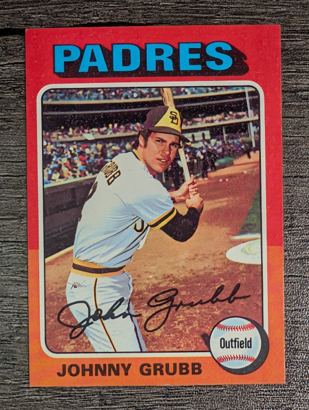 1975 Topps Mini #298 Johnny Grubb (NM)