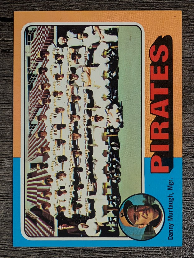 1975 Topps Mini #304 Pittsburgh Pirates CL/Danny Murtaugh MG (NM)