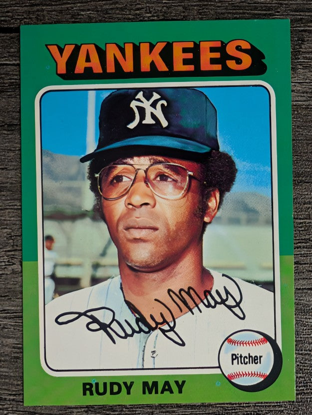 1975 Topps Mini #321 Rudy May (NMMT)