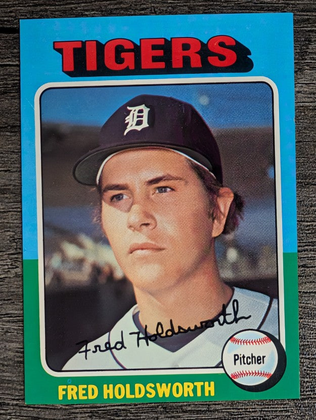 1975 Topps Mini #323 Fred Holdsworth (EXMT)