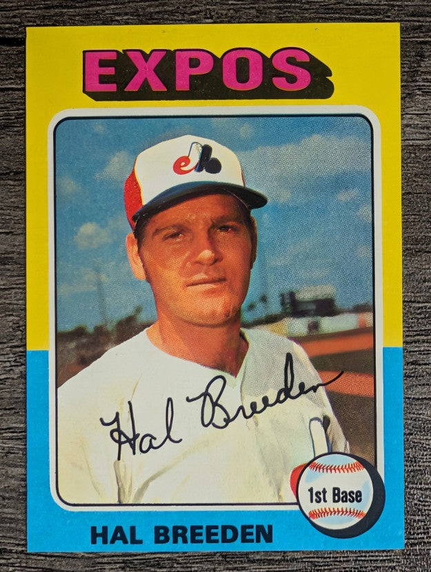 1975 Topps Mini #341 Hal Breeden (NM)