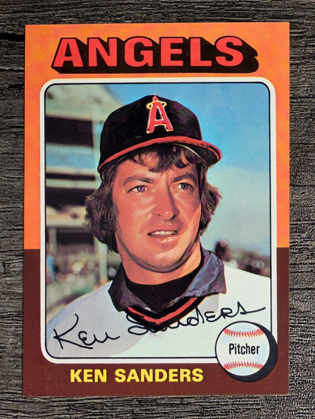 1975 Topps Mini #366 Ken Sanders (NM)