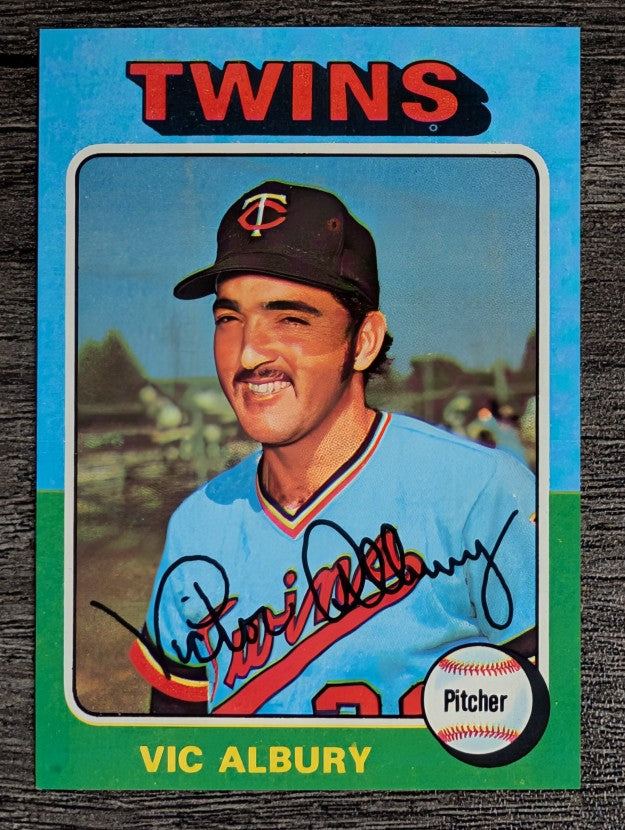 1975 Topps Mini #368 Vic Albury (MINT)