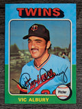 1975 Topps Mini #368 Vic Albury (MINT)