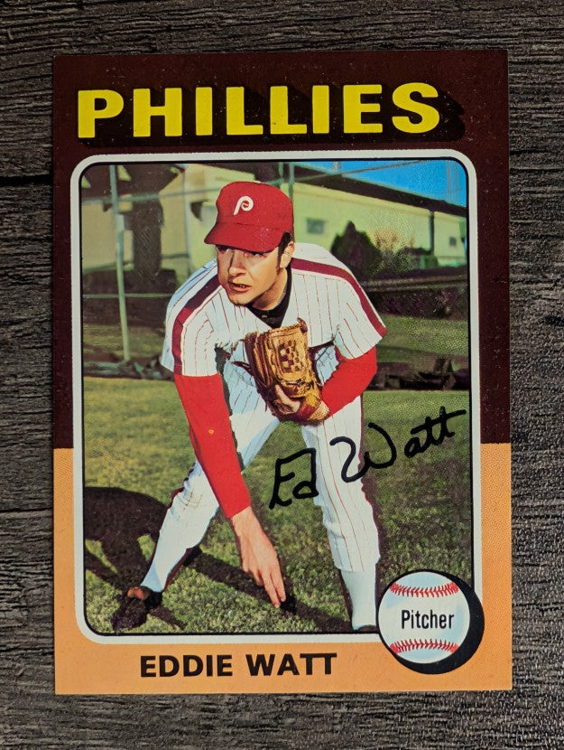 1975 Topps Mini #374 Eddie Watt (NM)