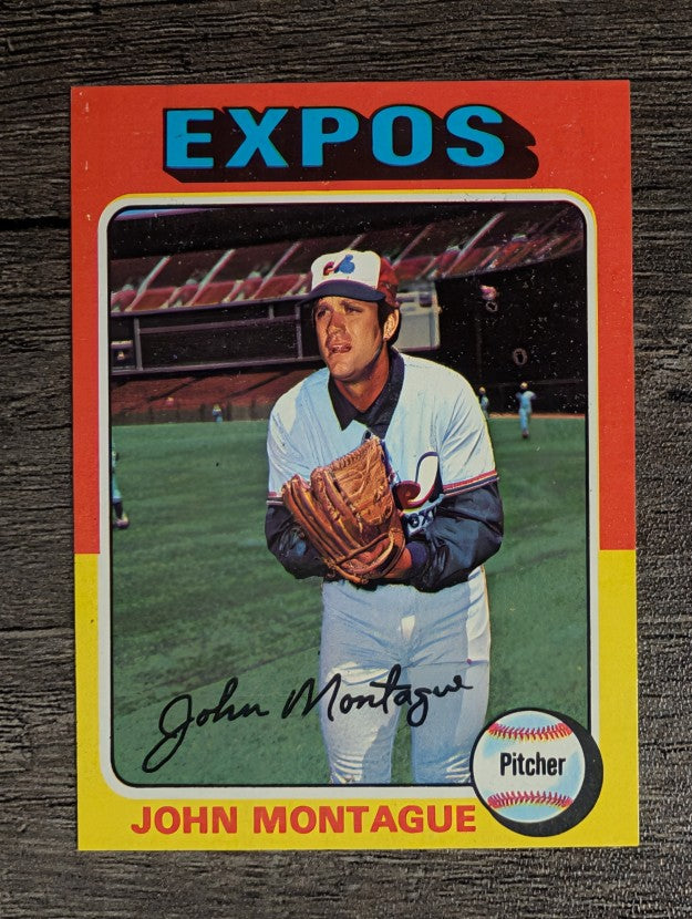 1975 Topps Mini #405 John Montague RC (FACTORY SHORT)