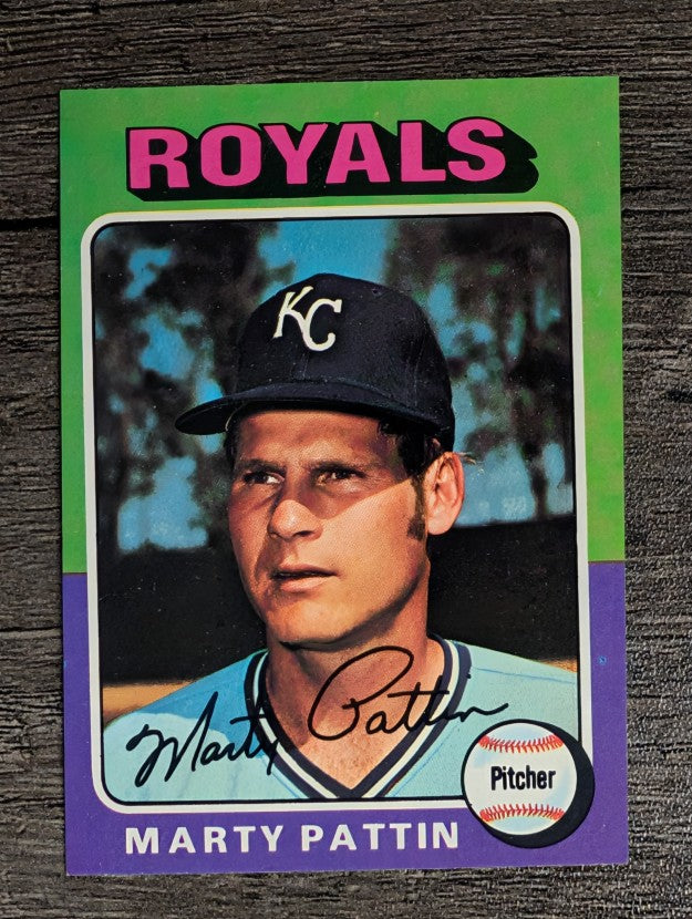 1975 Topps Mini #413 Marty Pattin (EXMT)