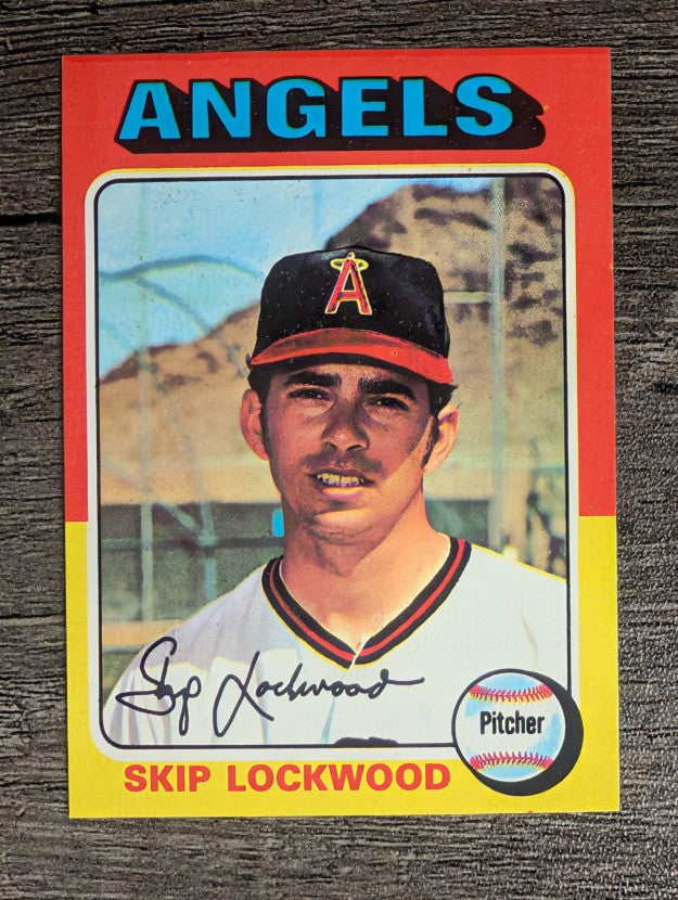 1975 Topps Mini #417 Skip Lockwood (EXMT)