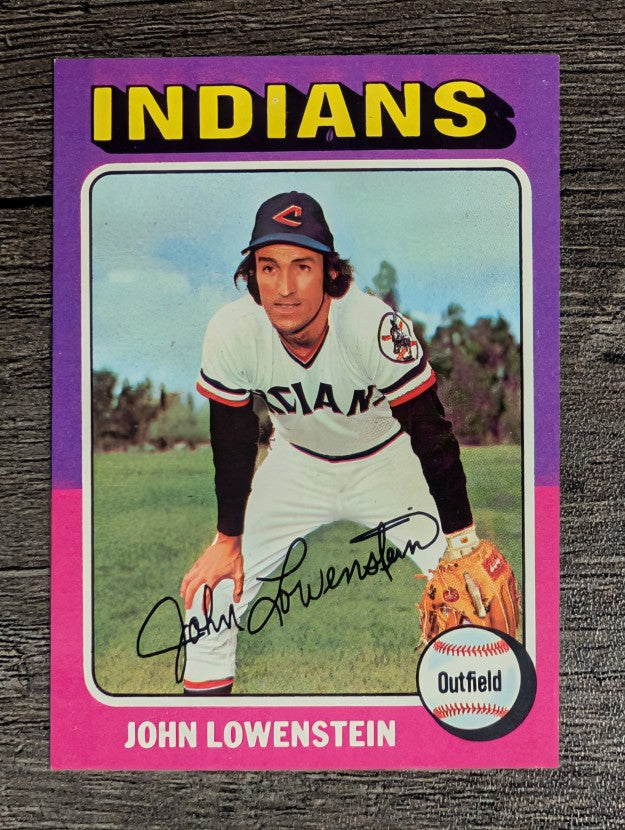 1975 Topps Mini #424 John Lowenstein (NMMT)