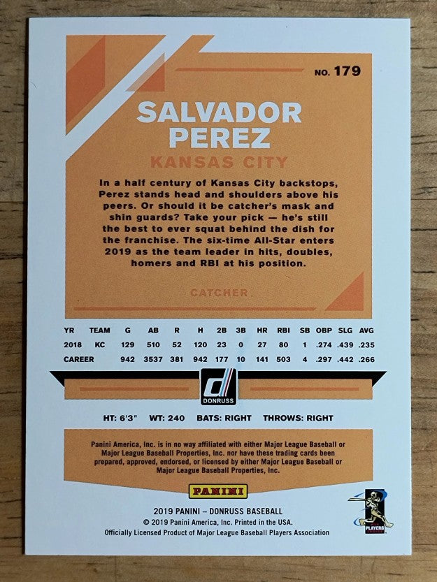 2019 Donruss Variations #179 Salvador Perez