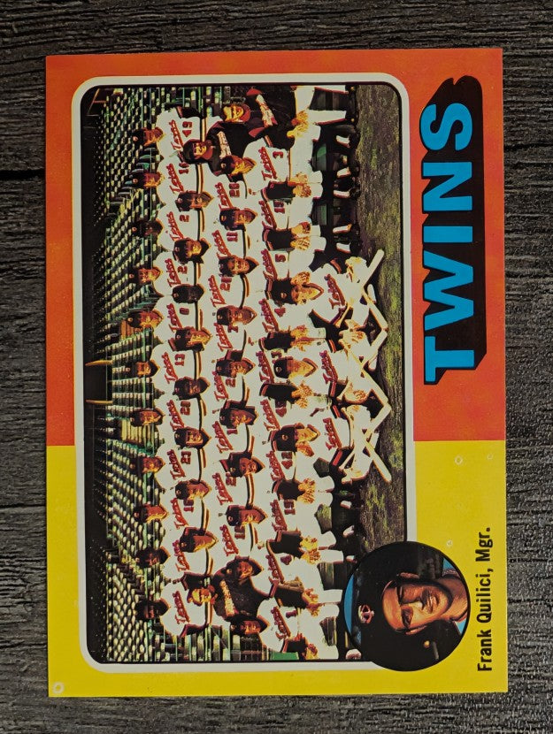 1975 Topps Mini #443 Minnesota Twins CL/Frank Quilici MG (NMMT)