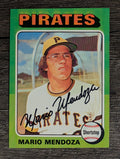 1975 Topps Mini #457 Mario Mendoza RC (EXMT)