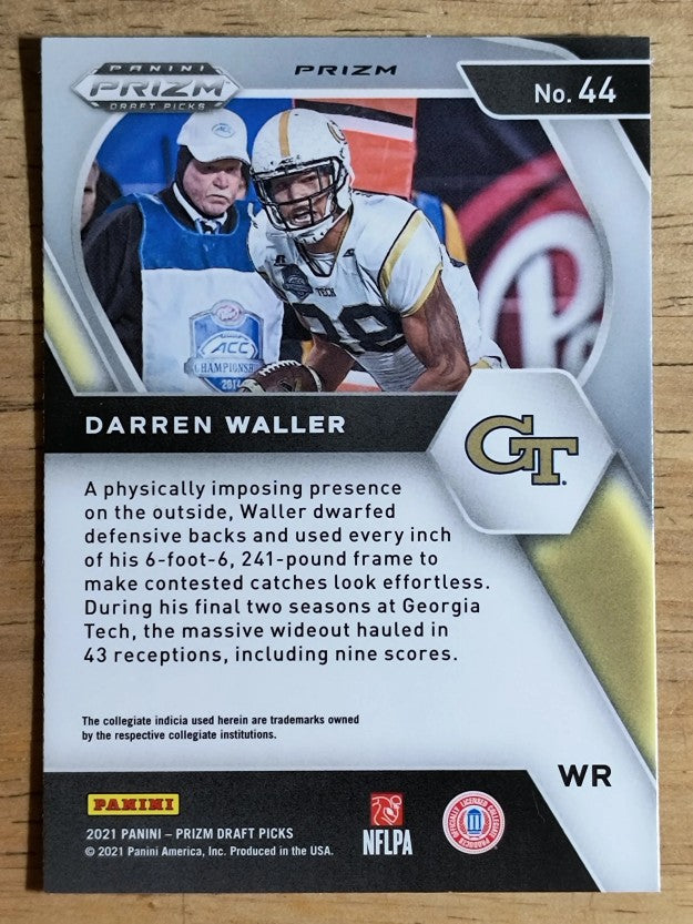 2021 Panini Prizm Draft Picks Prizms Red White and Blue #44 Darren Waller