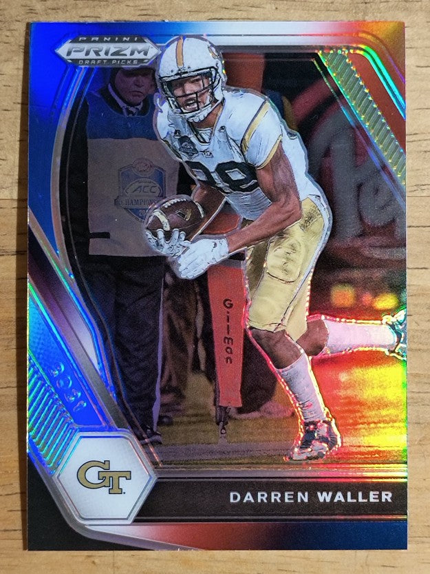 2021 Panini Prizm Draft Picks Prizms Red White and Blue #44 Darren Waller