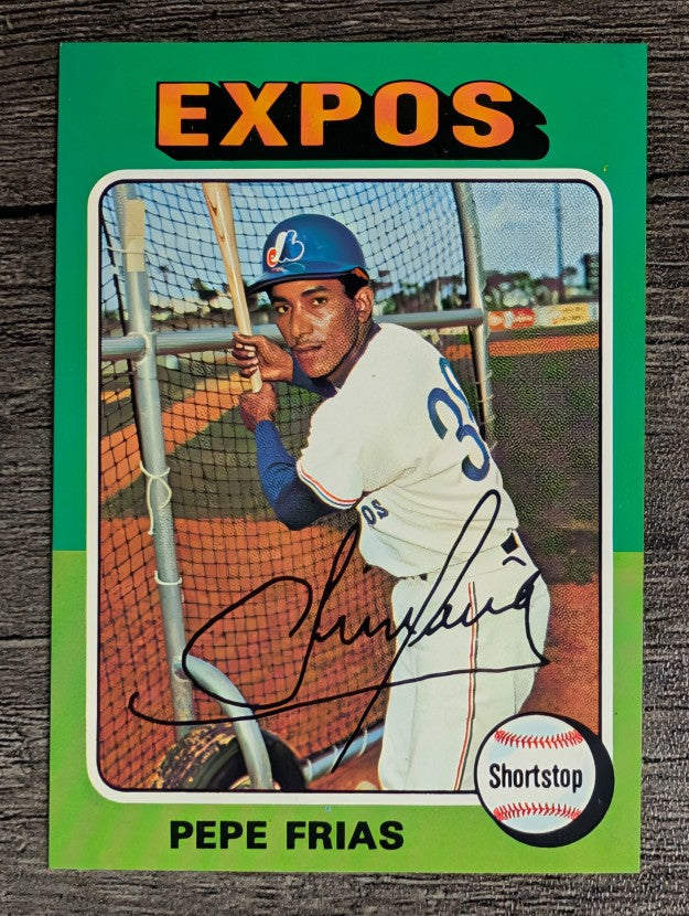 1975 Topps Mini #496 Pepe Frias (EX)