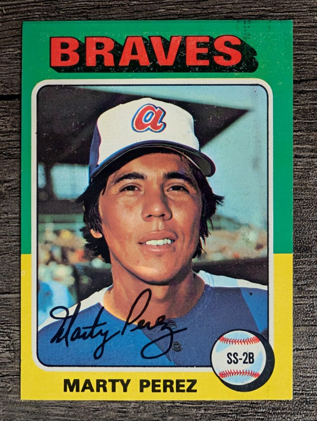 1975 Topps Mini #499 Marty Perez (VGEX)