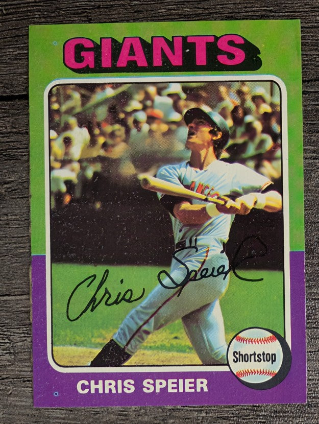 1975 Topps Mini #505 Chris Speier (EX)