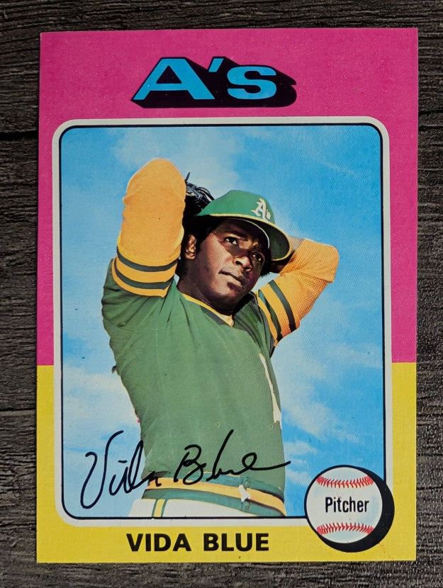 1975 Topps Mini #510 Vida Blue (EX)