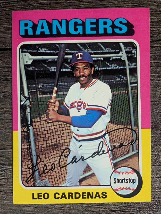 1975 Topps Mini #518 Leo Cardenas (EX)
