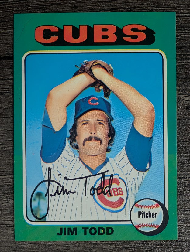 1975 Topps Mini #519 Jim Todd RC (EX)