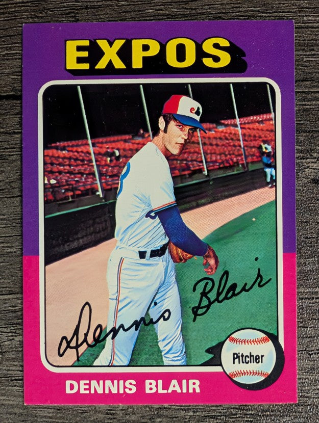1975 Topps Mini #521 Dennis Blair RC (EXMT)
