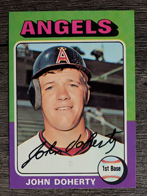 1975 Topps Mini #524 John Doherty RC (EXMT)