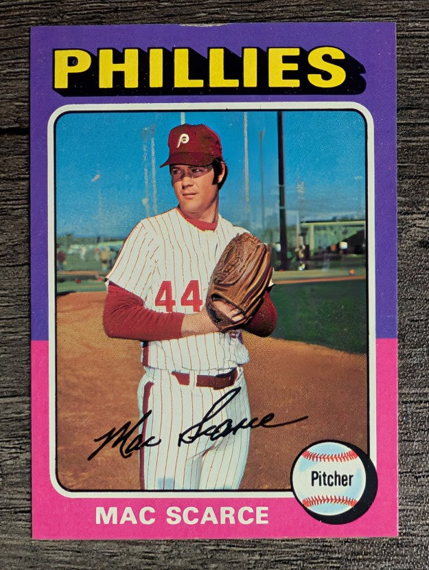 1975 Topps Mini #527 Mac Scarce (EX)