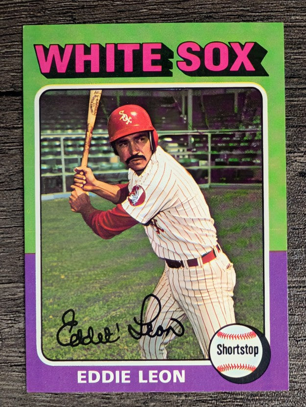 1975 Topps Mini #528 Eddie Leon (NM)