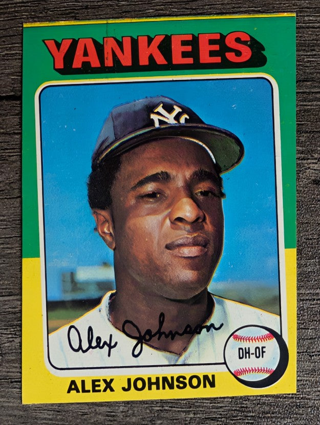 1975 Topps Mini #534 Alex Johnson (FACTORY SHORT)