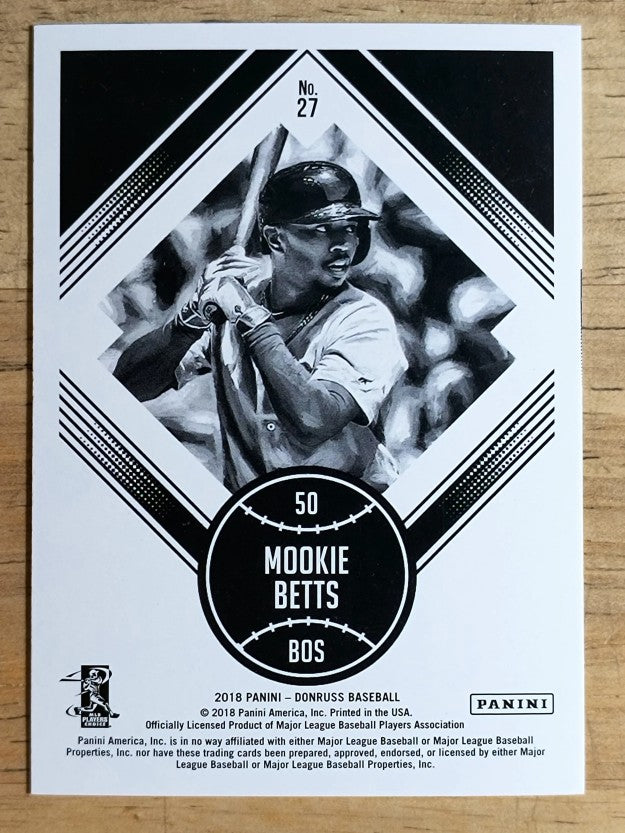 2018 Donruss #27 Mookie Betts DK