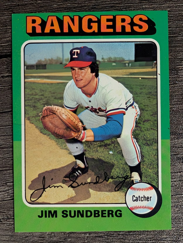 1975 Topps Mini #567 Jim Sundberg RC (EXMT)