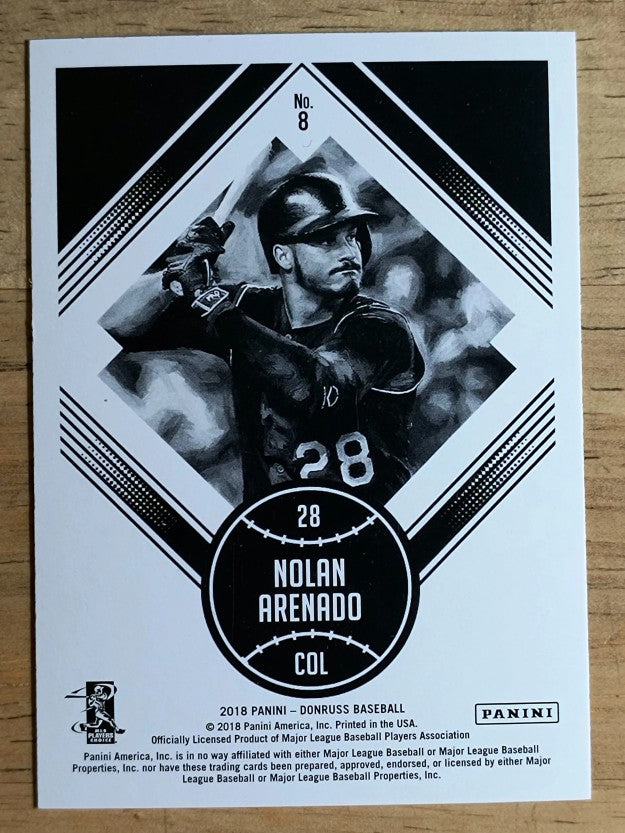2018 Donruss #8 Nolan Arenado DK