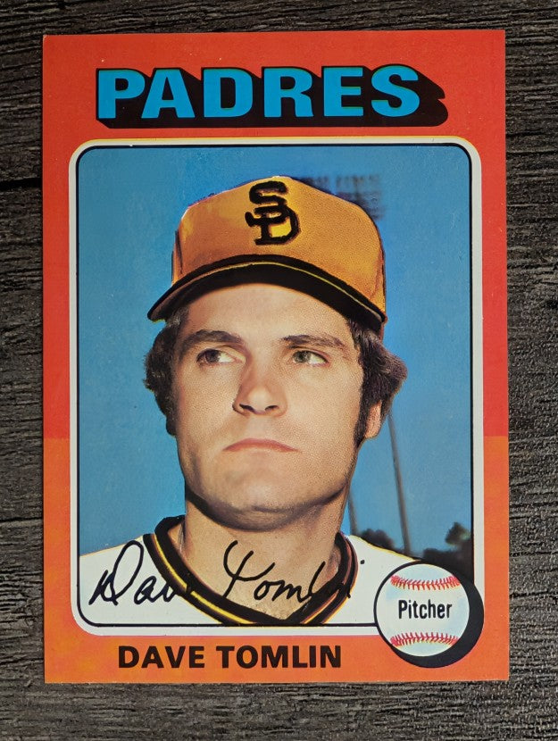 1975 Topps Mini #578 Dave Tomlin RC (NM)