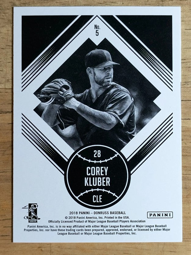 2018 Donruss #5 Corey Kluber DK