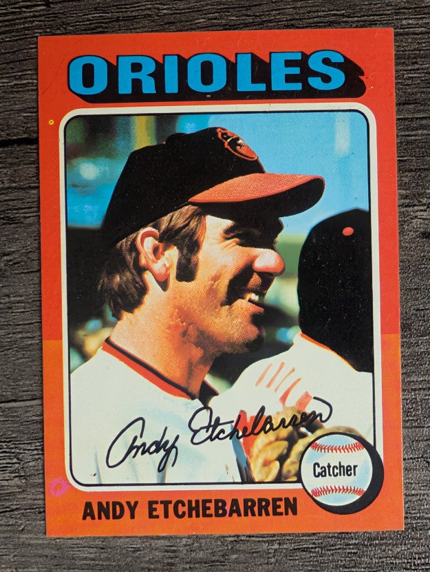 1975 Topps Mini #583 Andy Etchebarren (NM)