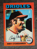 1975 Topps Mini #583 Andy Etchebarren (NM)