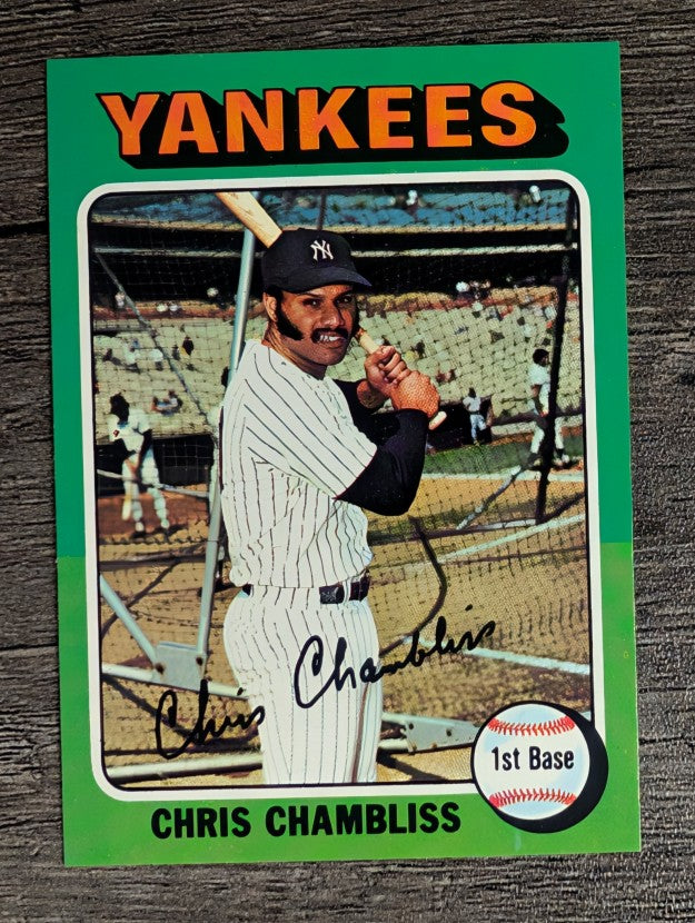1975 Topps Mini #585 Chris Chambliss (MINT)