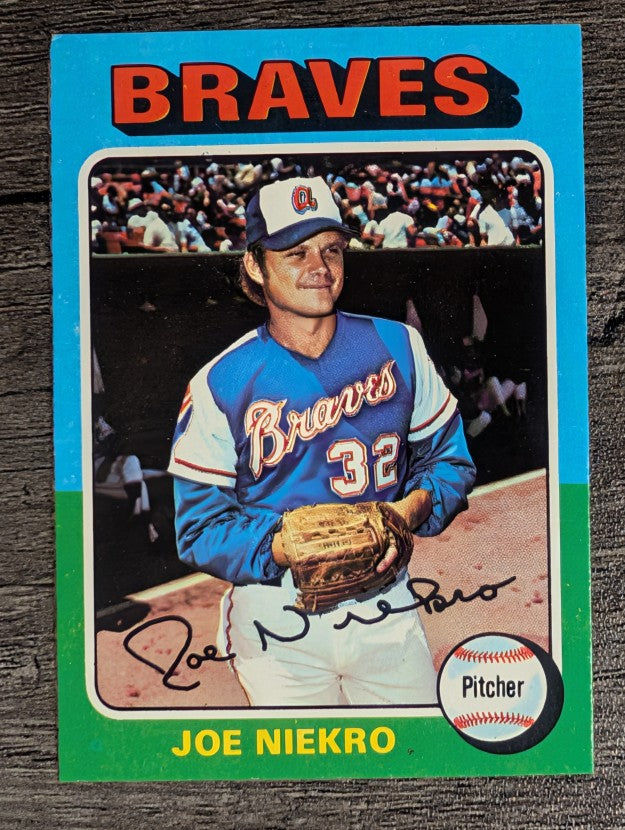 1975 Topps Mini #595 Joe Niekro (EXMT)