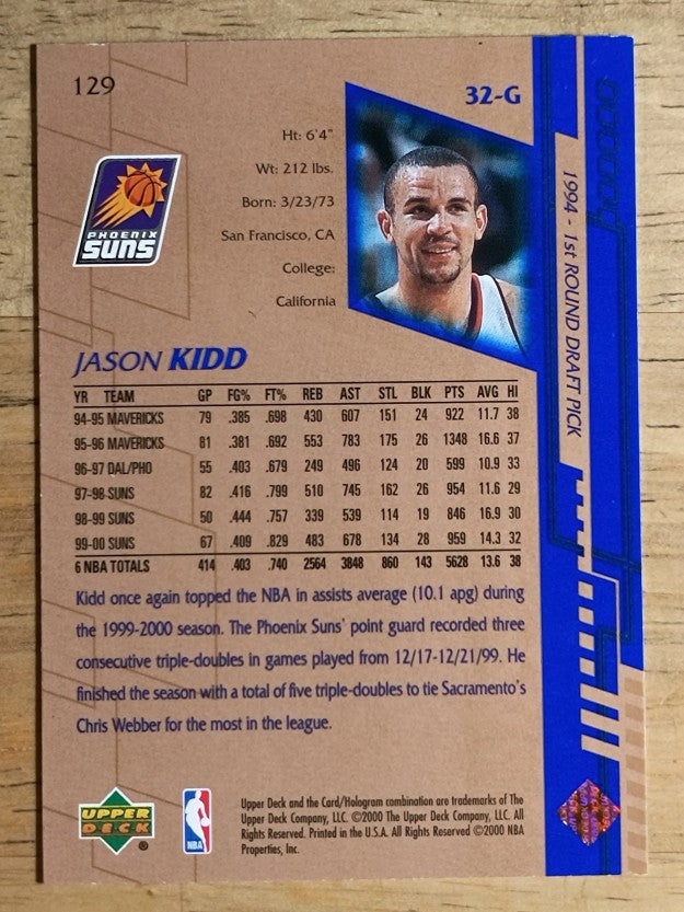 2000-01 Upper Deck #129 Jason Kidd
