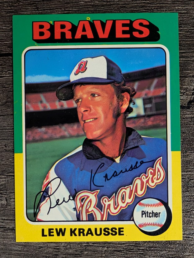 1975 Topps Mini #603 Lew Krausse (FACTORY SHORT)