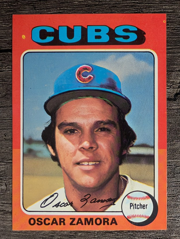 1975 Topps Mini #604 Oscar Zamora RC (EXMT)
