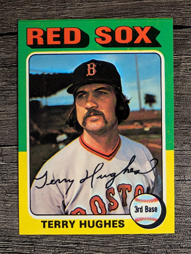 1975 Topps Mini #612 Terry Hughes (FACTORY SHORT)
