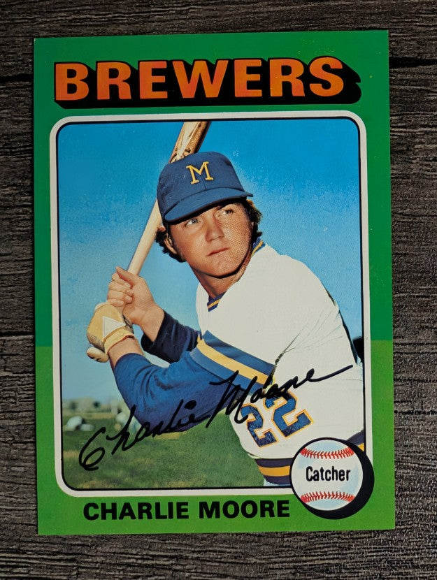 1975 Topps Mini #636 Charlie Moore (NM)