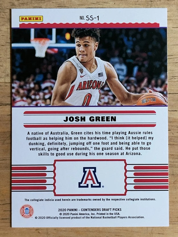 2020-21 Panini Contenders Draft Picks Front-Row Seats #1 Josh Green