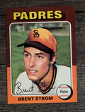 1975 Topps Mini #643 Brent Strom (NM)