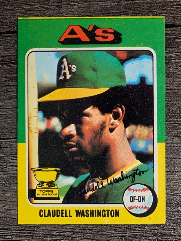 1975 Topps Mini #647 Claudell Washington RC (EXMT)